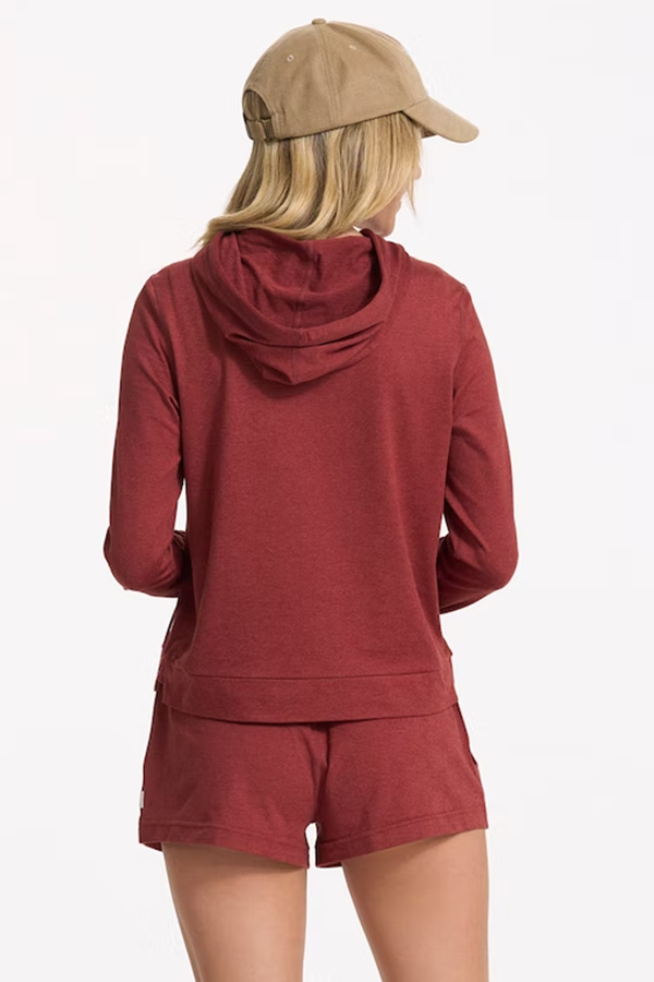 Halo Essential Hoodie | Currant Heather - Main Image Number 2 of 2
