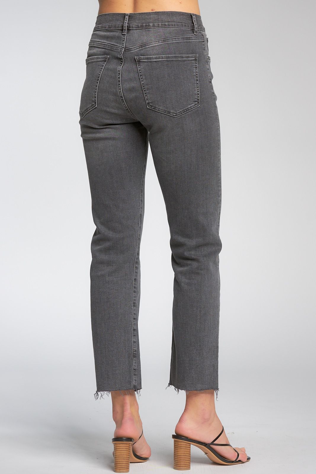 Straight Cut Jeans | Grey - Main Image Number 3 of 3