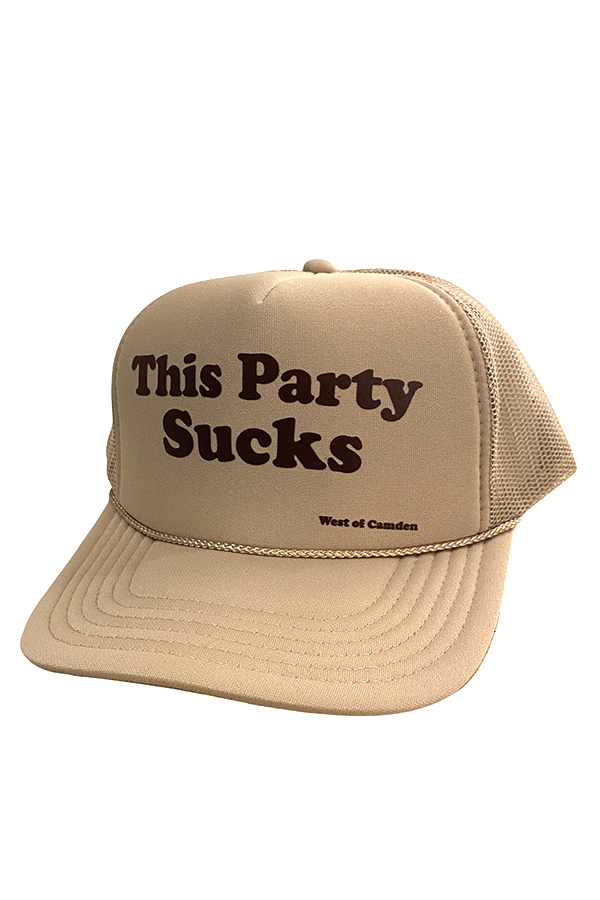 This Party Sucks Hat | Khaki - Main Image Number 1 of 1