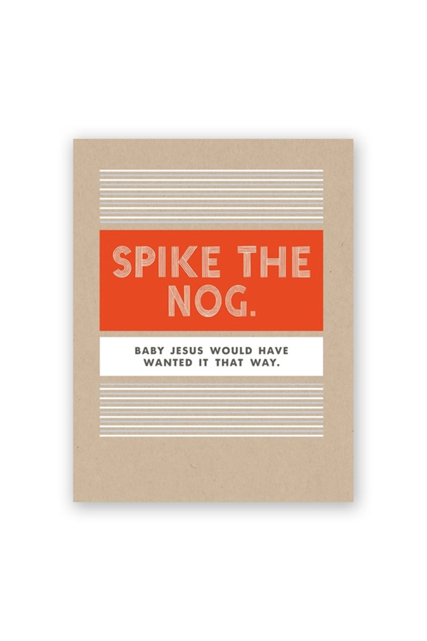 Spike The Nog Holiday Card - Main Image Number 1 of 1