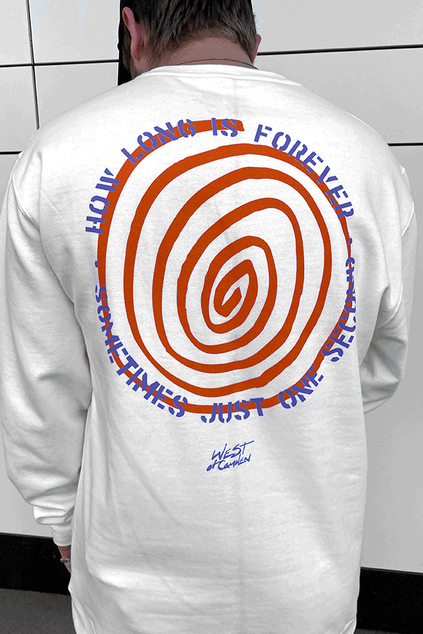 Forever Spiral Pullover | White - Thumbnail Image Number 1 of 2
