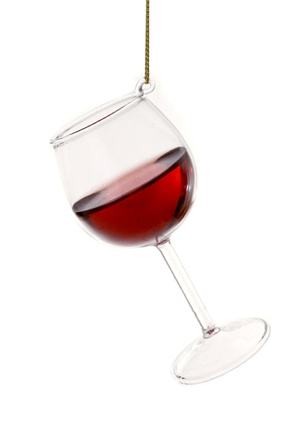 Red Wine Glass Ornament - Main Image Number 1 of 1