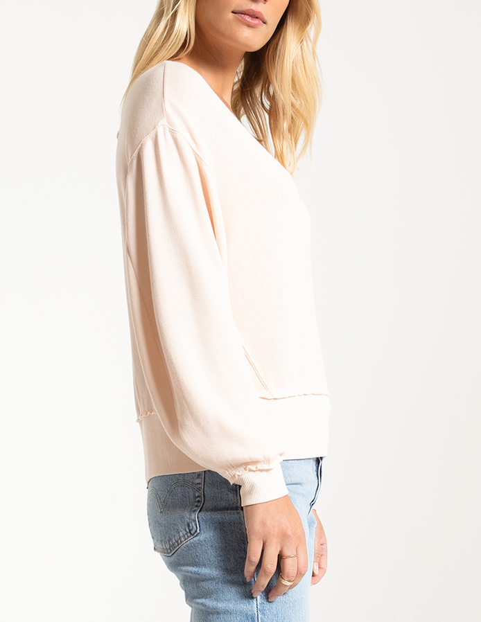Deep V Pullover | Rosewater - West of Camden - Main Image Number 2 of 3