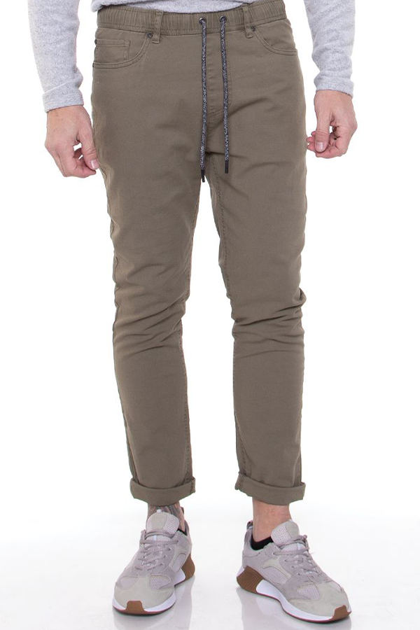 Edwin Twill Jogger | Olive - Main Image Number 1 of 1