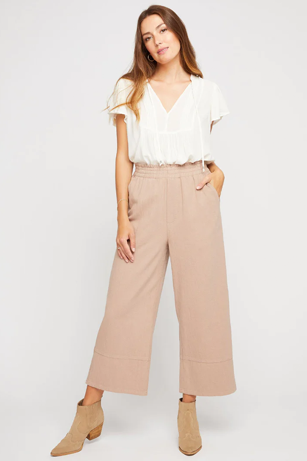 Kennedy Cotton Twill Pant | Almond - Main Image Number 1 of 2