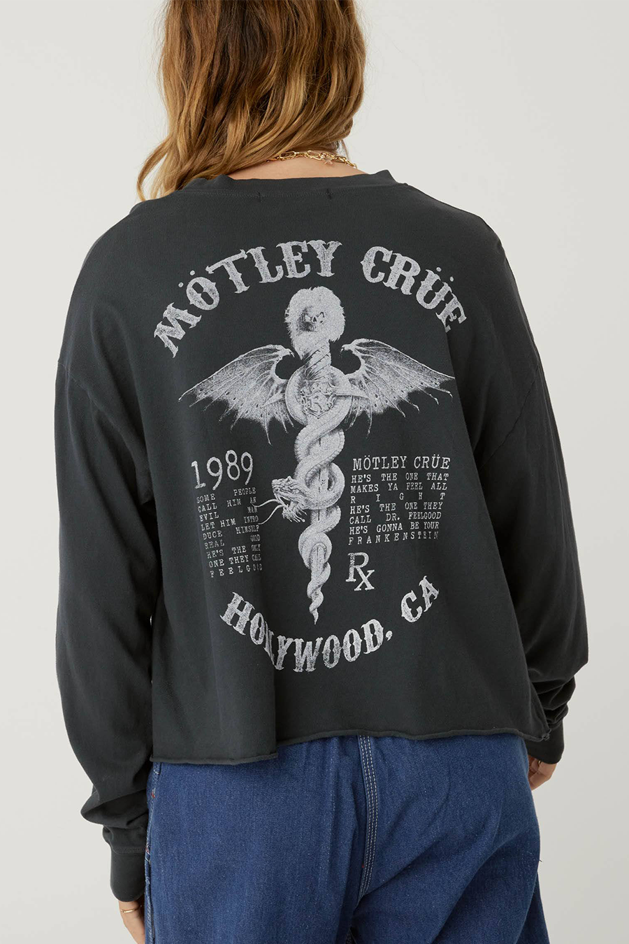 Motley Crue Hollywood Long Sleeve | Vintage Black - Main Image Number 2 of 2