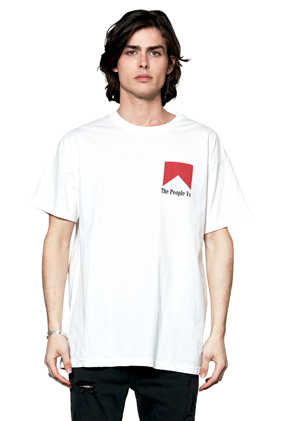Smokers Vintage Tee | White/Red - West of Camden - Main Image Number 1 of 2