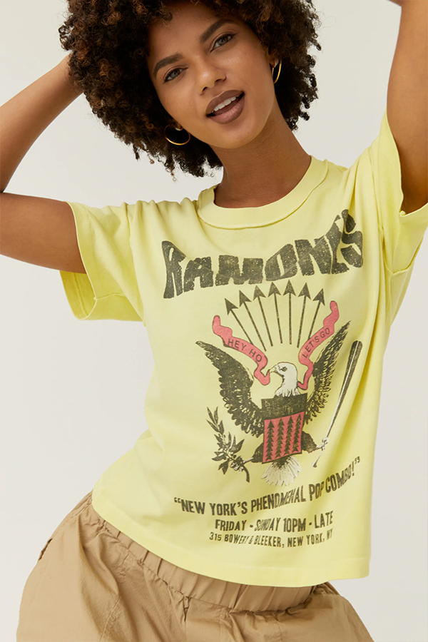 The Ramones Bowery Bleeker Tee | Citron - Main Image Number 1 of 2