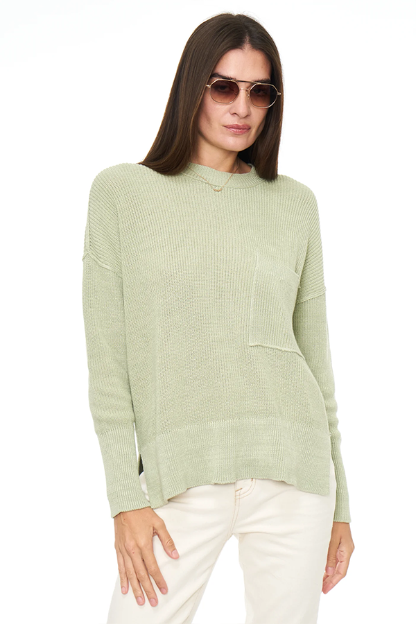Darya Oversized Crewneck Pullover | Palm - Main Image Number 1 of 3