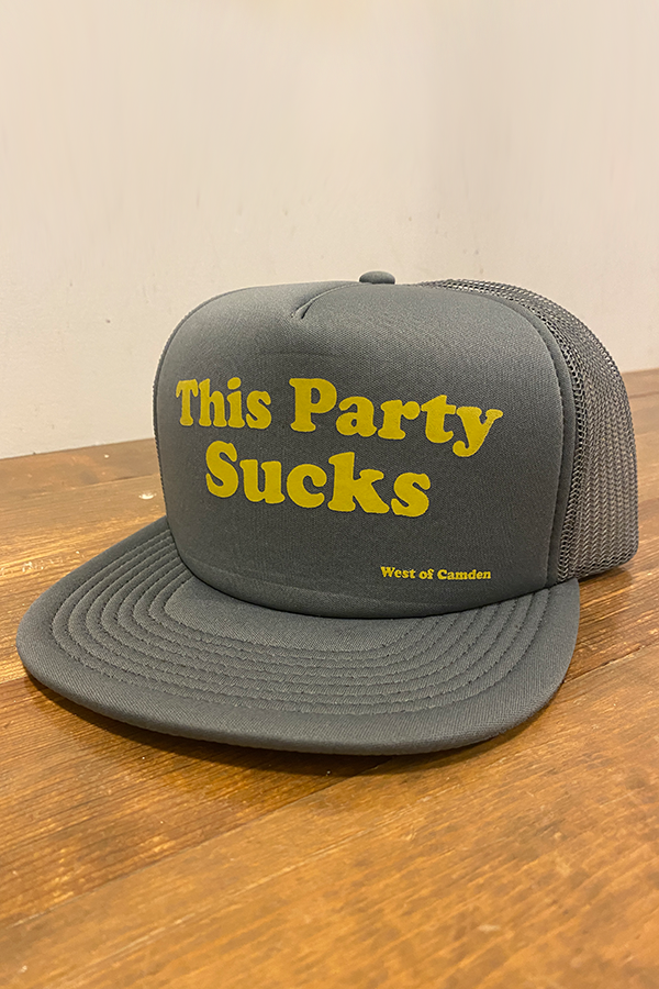 This Party Sucks Hat | Grey / Gold - Main Image Number 1 of 1