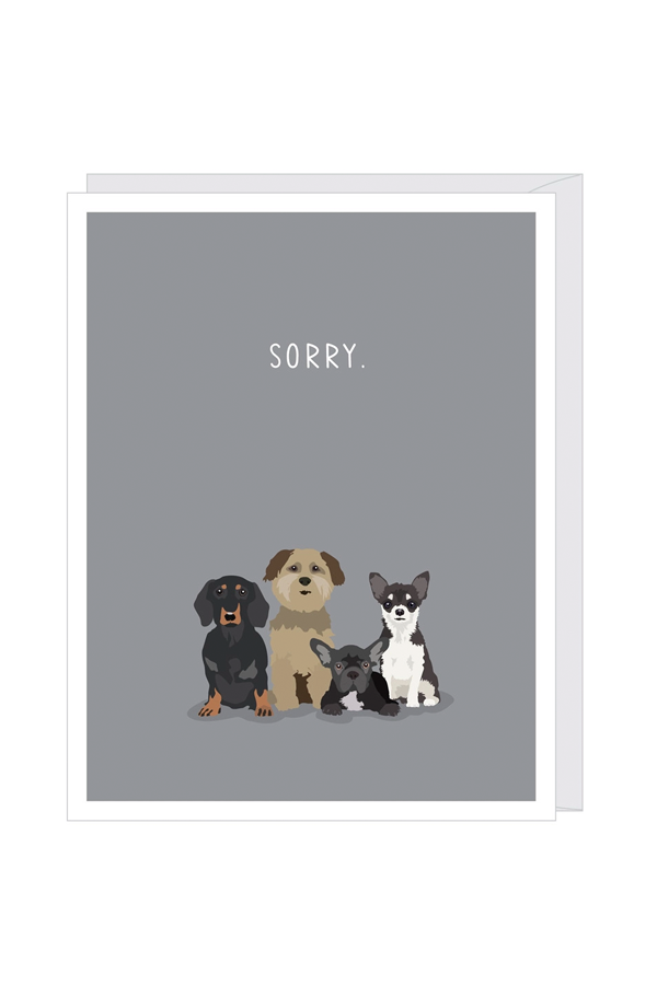 Sorry Dogs Pet Sympathy Card - Main Image Number 1 of 2