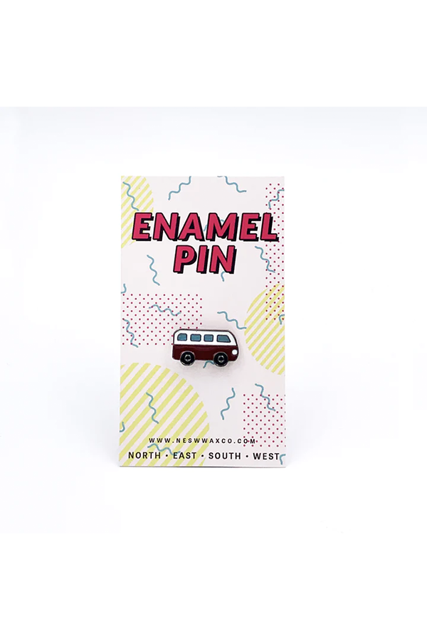 Red Bus Enamel Pin - Main Image Number 1 of 1