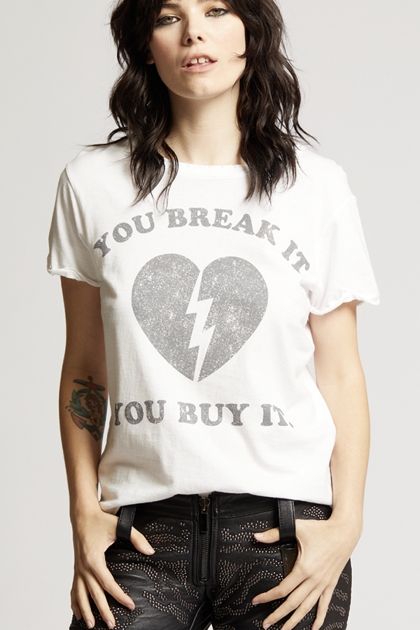You Break It You Buy It Tee | White - Main Image Number 1 of 1