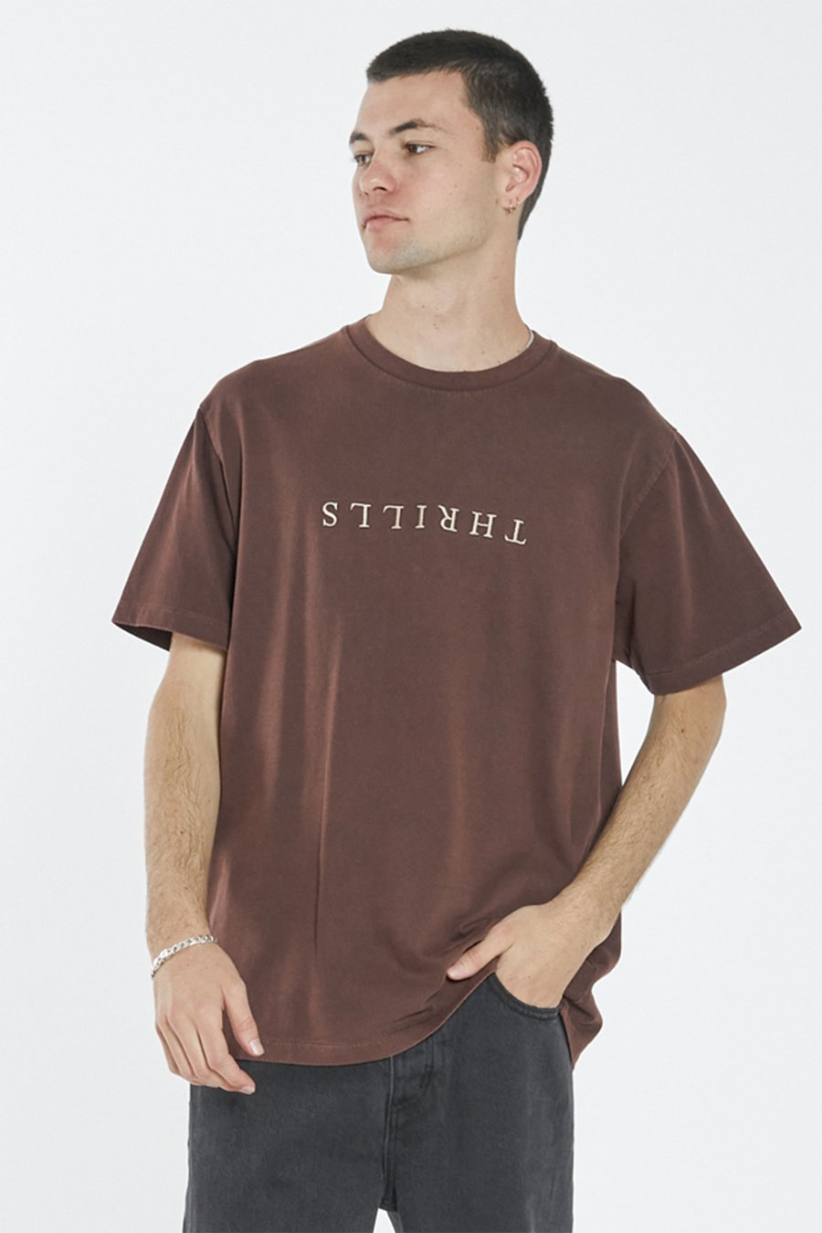 Liste Embro Merch Tee | Washed Cocoa - Main Image Number 1 of 2