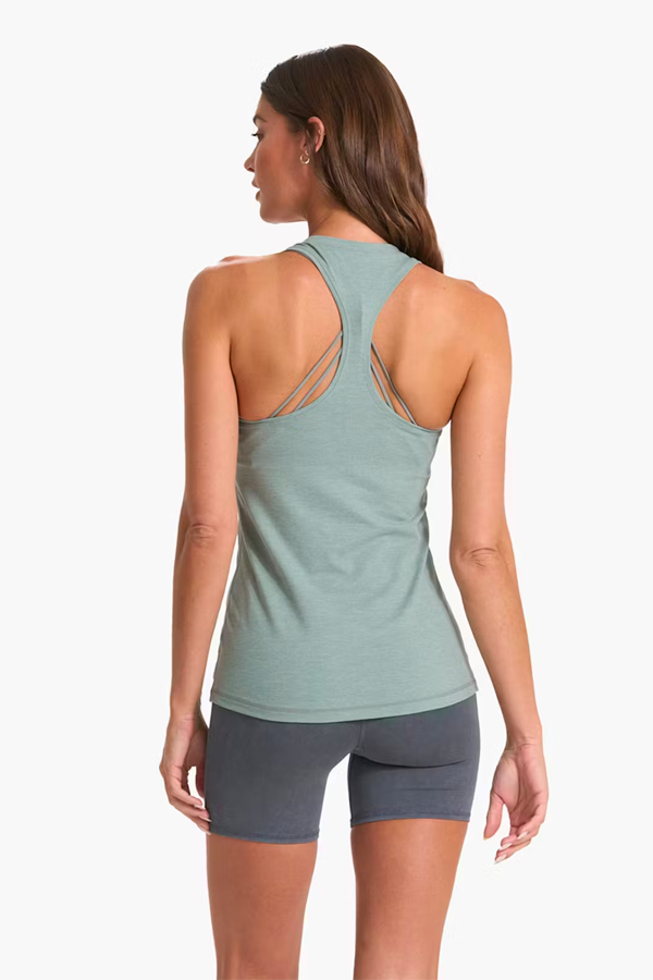 Lux Performance Tank | Neptune Heather - Main Image Number 2 of 2