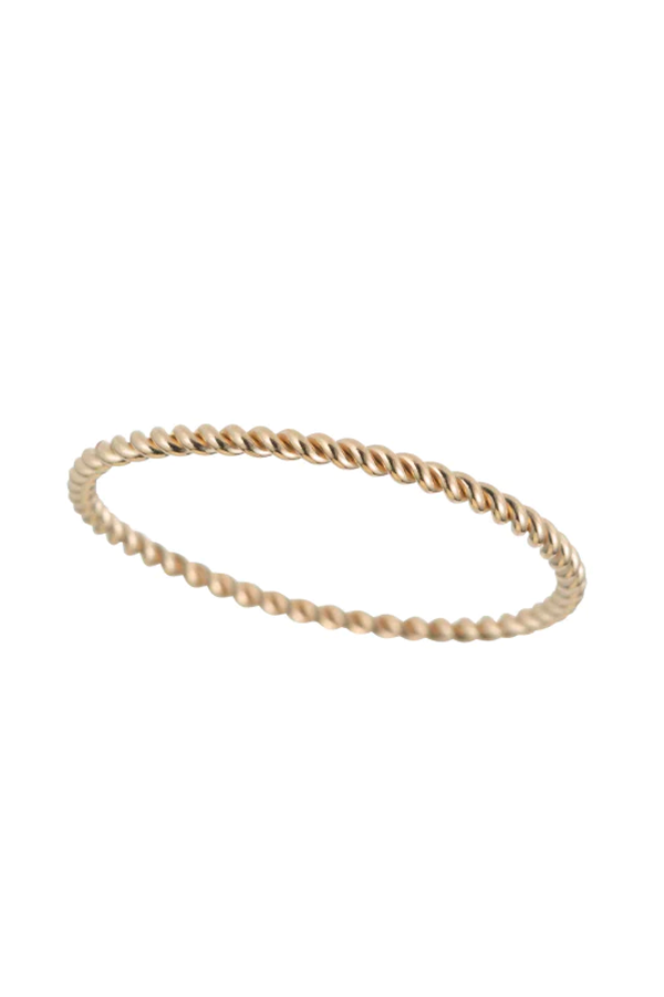 Dainty Twisted Stacker Band | Gold - Main Image Number 1 of 2