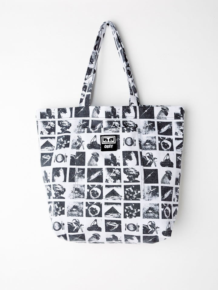 Wasted Tote Bag Zine White Multi - Thumbnail Image Number 1 of 2
