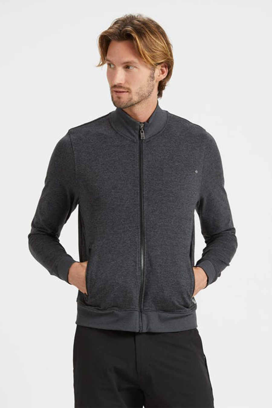 Ponto Track Jacket | Charcoal H. - West of Camden - Main Image Number 1 of 2