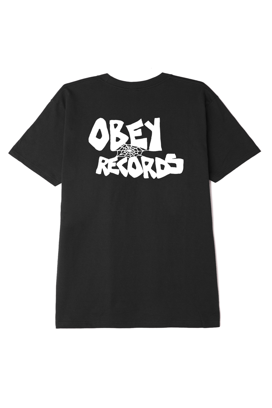 Obey Records Web Tee | Black - Main Image Number 2 of 2