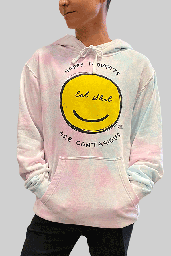 Happy Thoughts Hoodie | Bubble Gum - Thumbnail Image Number 1 of 2
