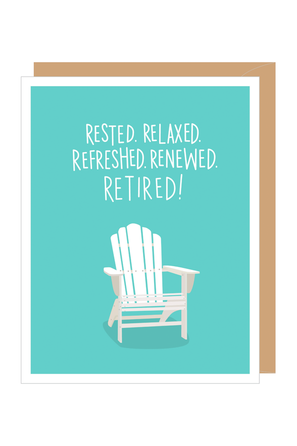 Adirondack Chair Retirement Card - Main Image Number 1 of 2