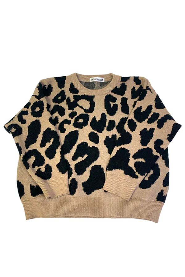 Aspen Animal Sweater | Tan - Main Image Number 1 of 1