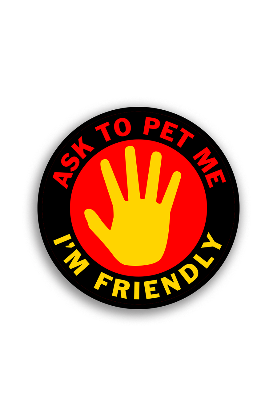 Ask To Pet Me Sticker - Main Image Number 1 of 1