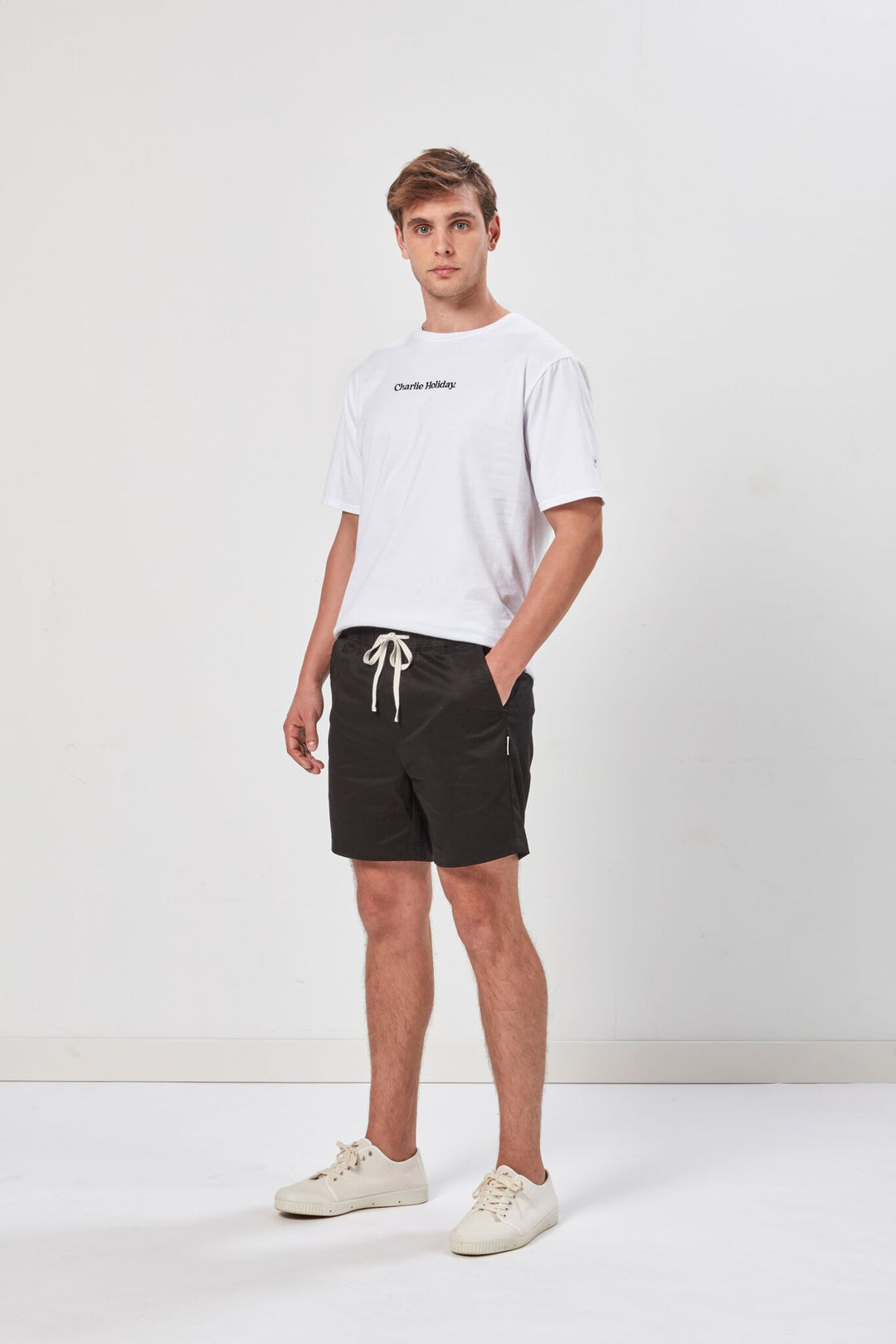 Diaz Chino Short | Black - West of Camden - Main Image Number 1 of 3