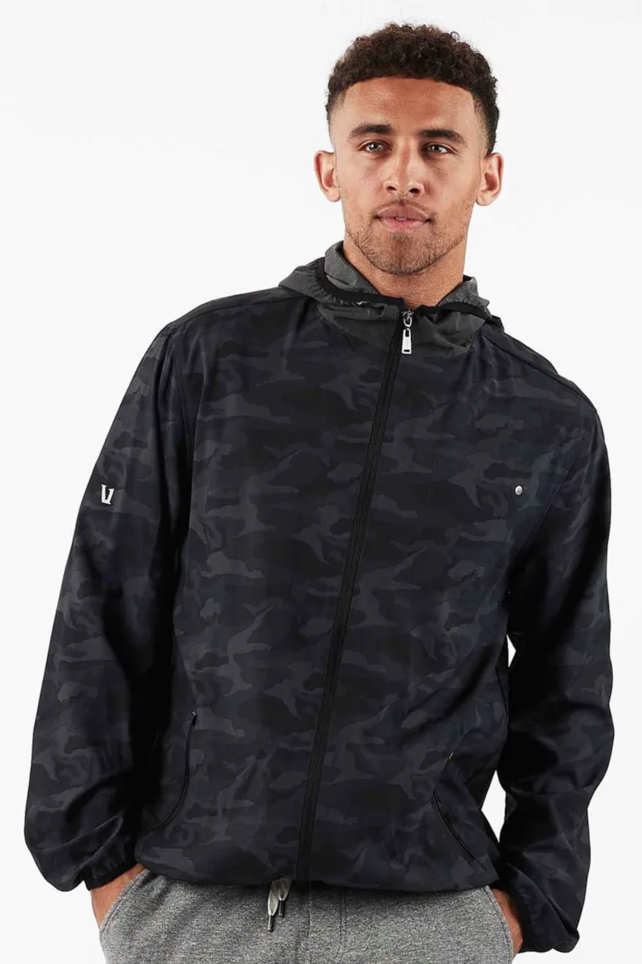 Outdoor Trainer Shell | Black Camo - Main Image Number 1 of 2