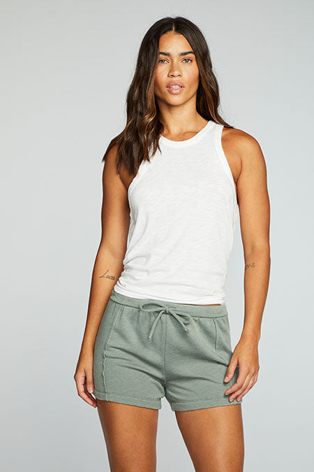 Fleece Panel Shorts | Dill - Main Image Number 1 of 1