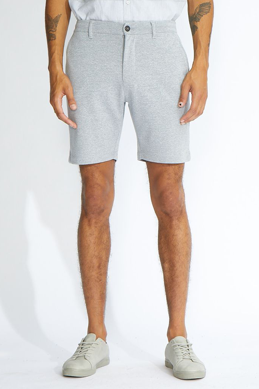 Hart Knit Shorts | Heather Gray - Main Image Number 1 of 1