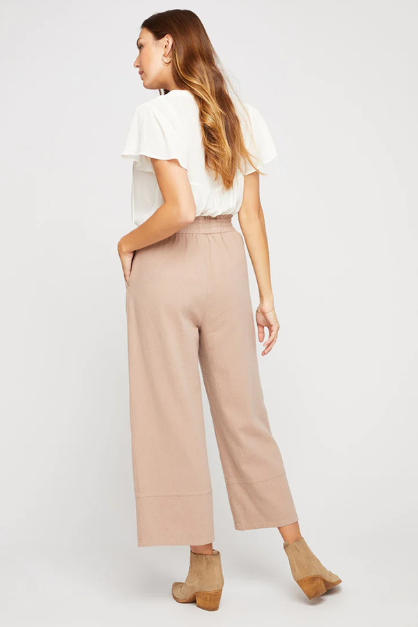Kennedy Cotton Twill Pant | Almond - Main Image Number 2 of 2