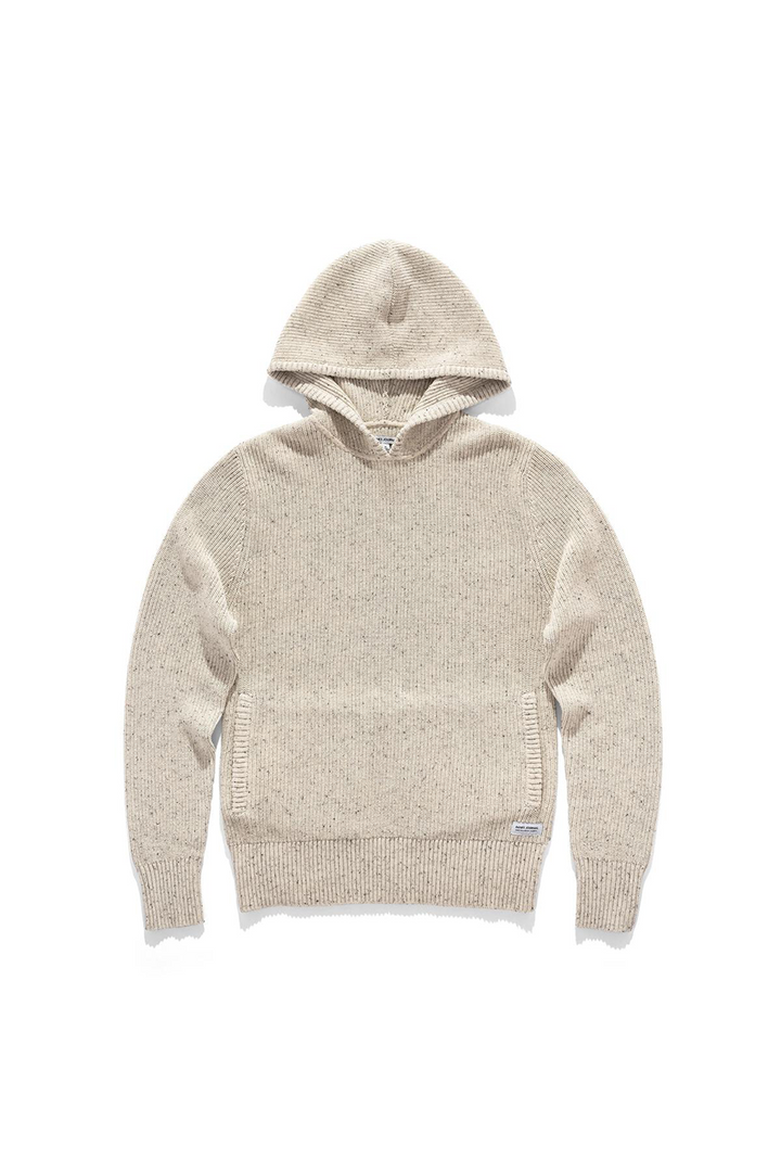 Across Knit Hoodie | Off White - Thumbnail Image Number 2 of 3
