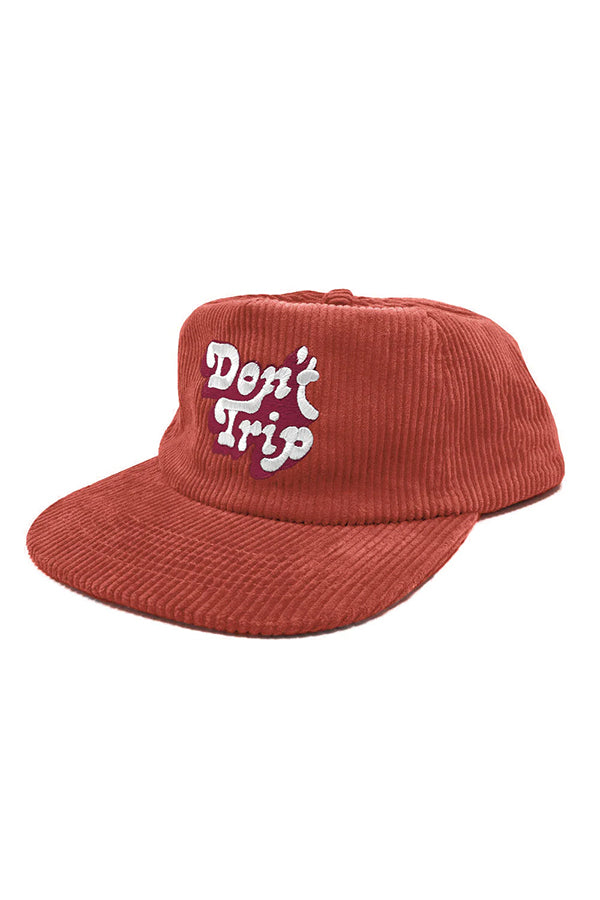 Don't Trip Fat Corduroy Hat | Brick Red - Main Image Number 1 of 1