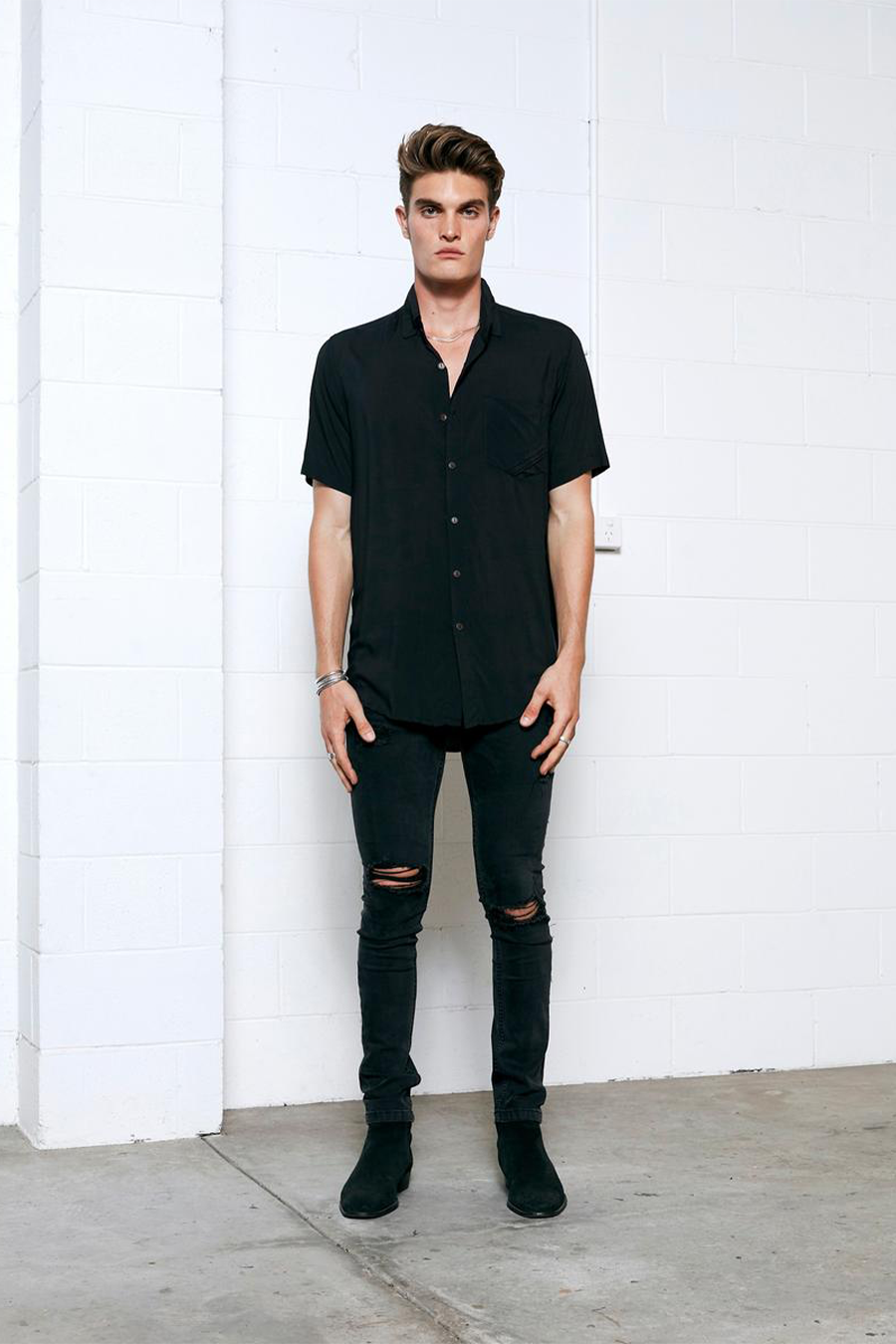 Stevie Shirt | Black - Main Image Number 1 of 2