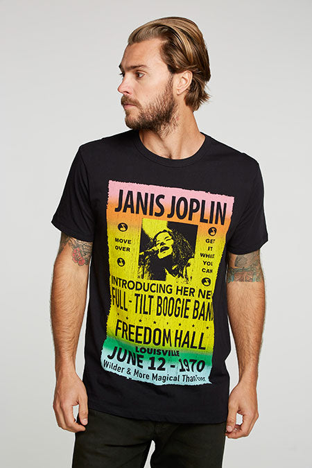 Janis Joplin Freedom Hall Tee | Black - Main Image Number 1 of 1