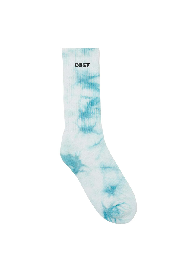 Obey Tie Dye Socks | Turquoise Multi - Visual Media Number 1 of 1