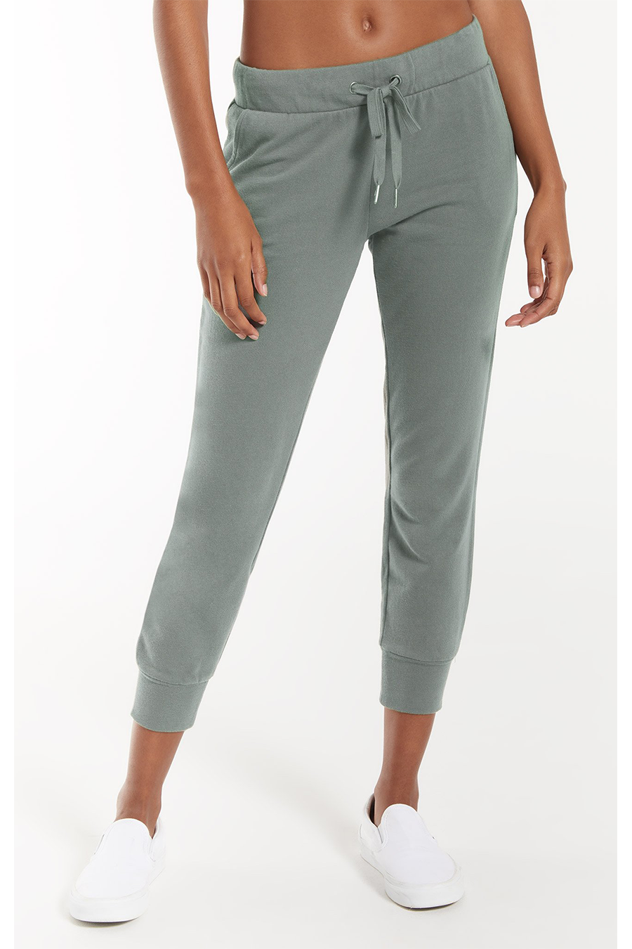 Quinn Classic Jogger | Ash Green - Main Image Number 1 of 3