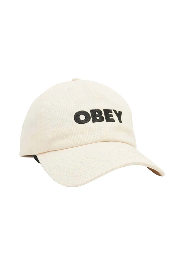 Obey Bold Peace Sign Strapback | Unbleached