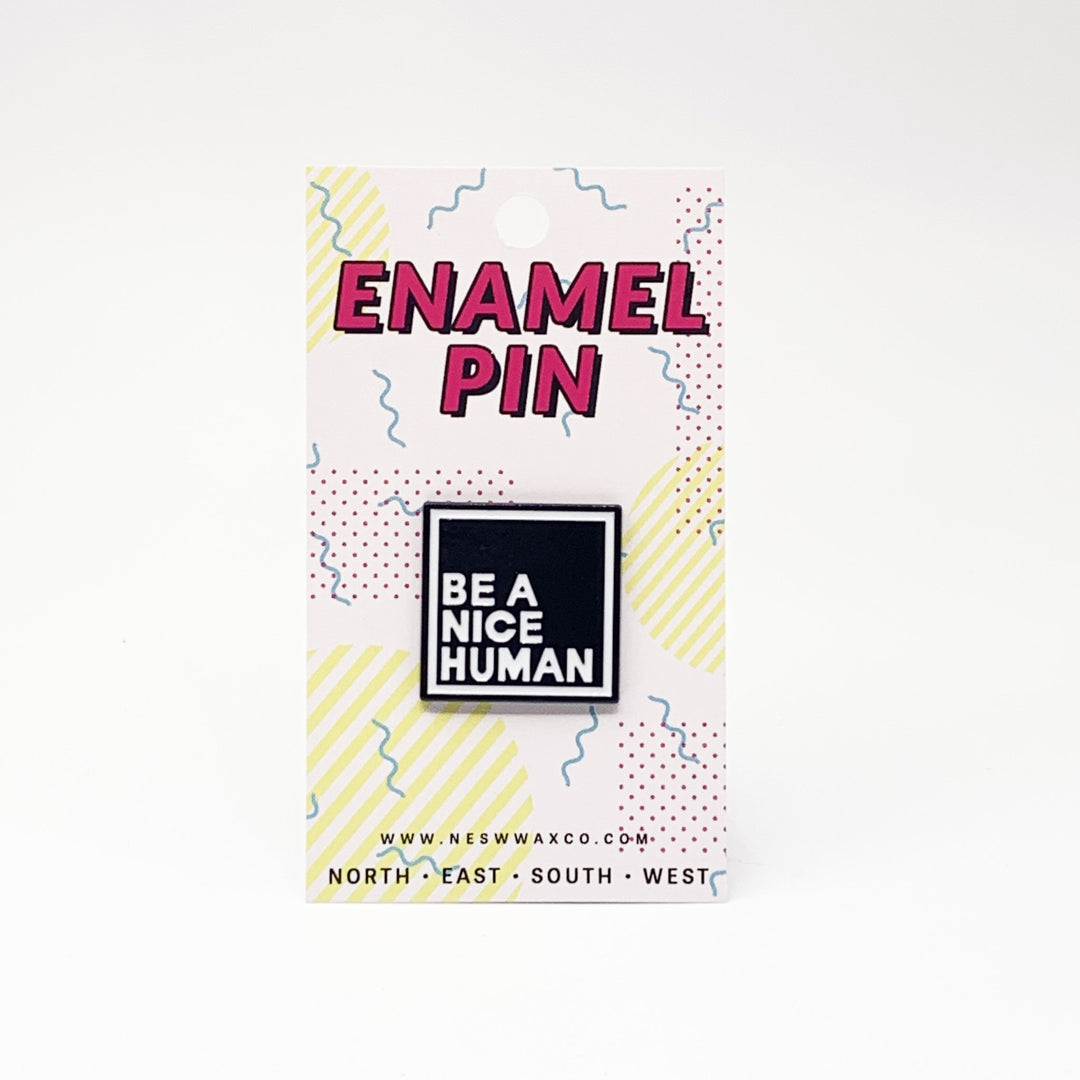 Be A Nice Human Enamel Pin - Main Image Number 2 of 2