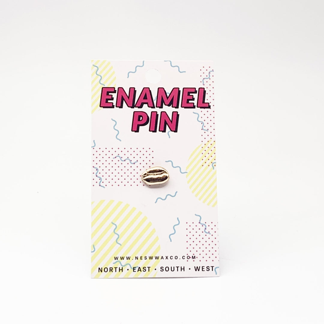 Coffee Bean Enamel Pin - Main Image Number 1 of 1