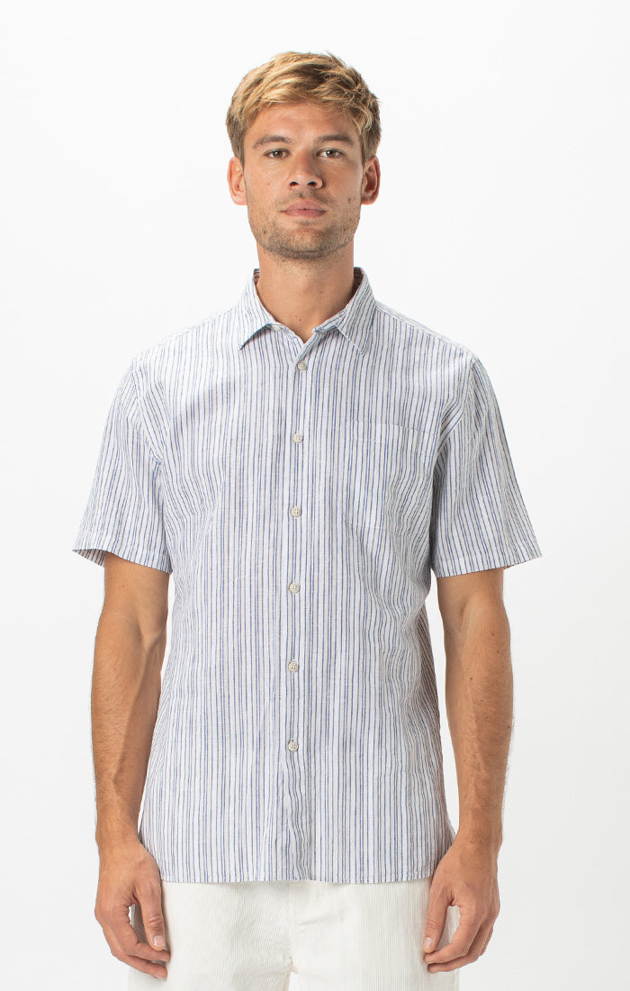 Holiday Shirt | White Stripe - West of Camden - Main Image Number 1 of 1