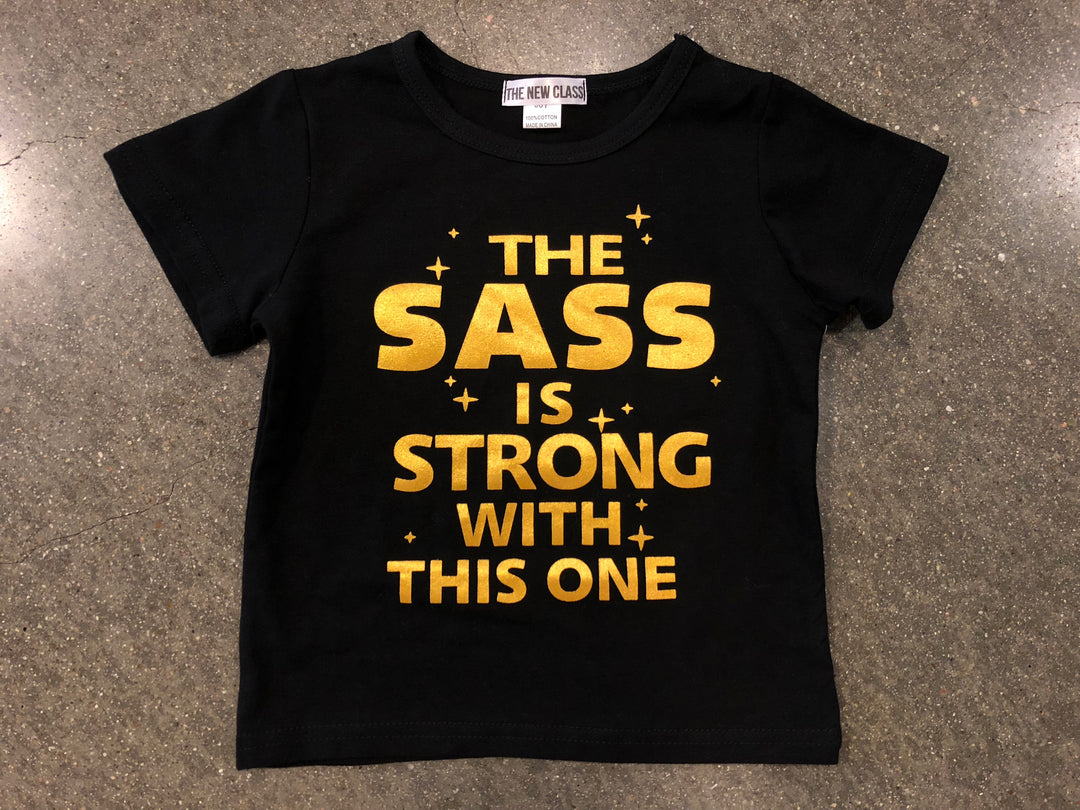 Sass Is Strong Tee | Black - Main Image Number 1 of 4