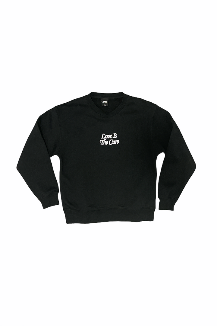 Love Is The Cure Pullover | Black - Thumbnail Image Number 1 of 2
