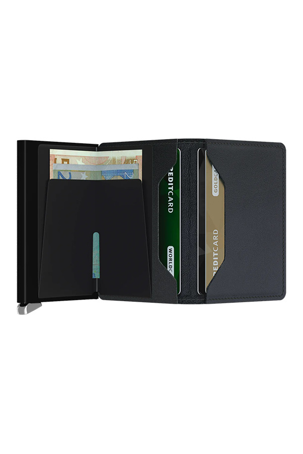 Premium Slimwallet Emboss Lines | Black - Visual Media Number 2 of 2