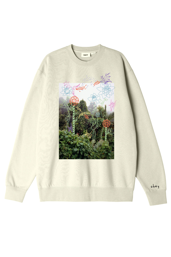 Obey Jungle Doodles Sweatshirt | Unbleached