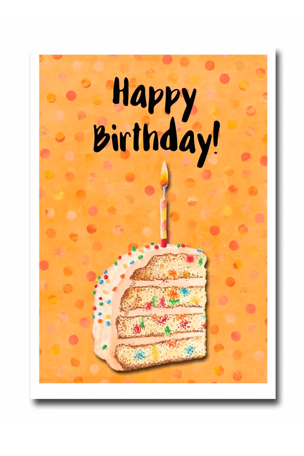 Happy Birthday Blank Greeting Card - Main Image Number 1 of 1