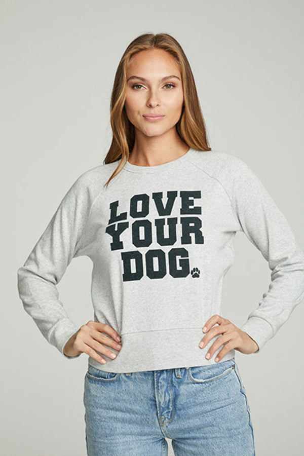 Love Your Dog Fleece | Heather Grey - Main Image Number 1 of 1