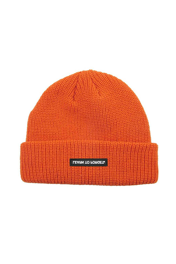 Fisherman Rubber Patch Beanie | Pale Orange - Main Image Number 1 of 1