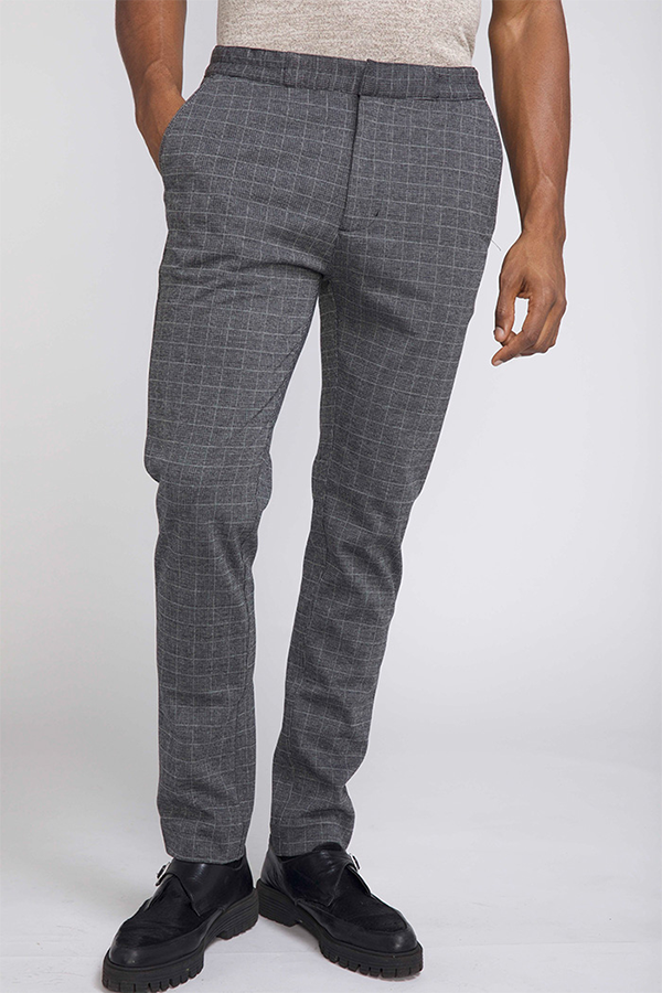 Brooklyn Glen Plaid Pants | Charcoal Gray - Main Image Number 1 of 2